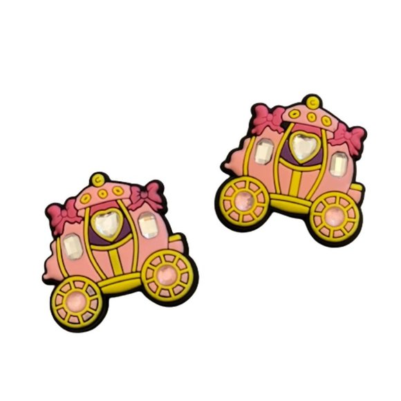 Royal Princess Carriage Shoe Charms for Crocs (Set of 2) - Picture 2 of 3